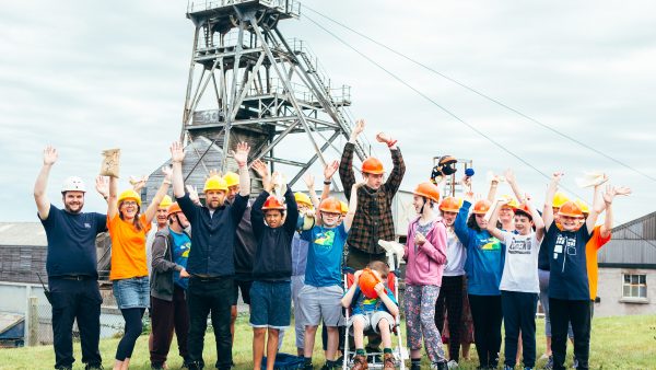 Group visiting Geevor mine in Cornwall