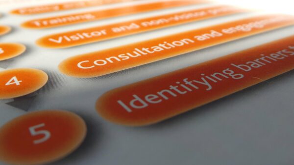 A diagram showing the different steps involved in planning an access strategy